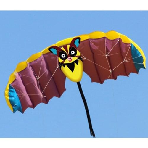 New High Quality 1.4m Pig Dual Line Parafoil Parachute Kites Sports Beach With Kite Handle and String Easy to Fly