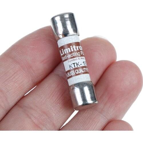 Multimeter fuse 15A 600V fast acting fuse KTK-15 10X38MM