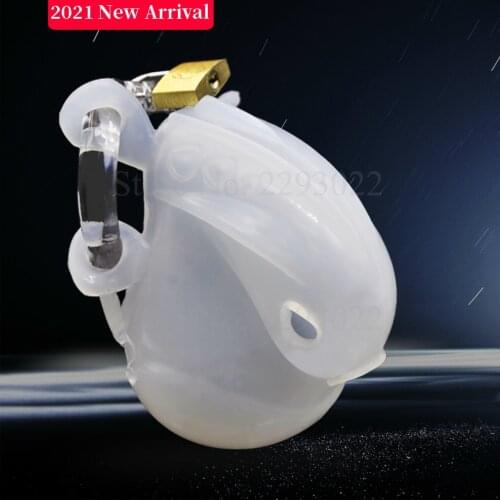 Fully Restraint Male Chastity Device Lock For Men, Cock Cage, Penis Sleeve, Adjustable Cuff Penis Ring Anti-off Belt Adult Toys