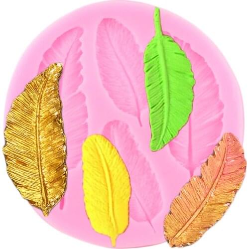 Birds Feather Sugar Buttons Silicone Mold DIY Cupcake Baking Fondant Cake Decorating Tools Chocolate Gumpaste Lace border Molds
