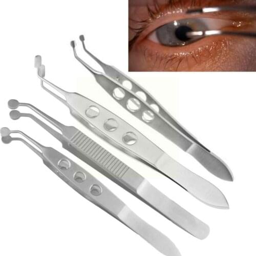 Steel Eyelid Massage Tweezers Eye Rolling Meibomian Tweezer Ophthalmological Fat Equipment Tool Beauty Clip Gland N7M6