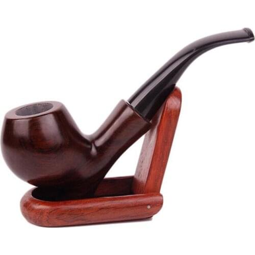 1 Pcs Portable Pipe Ebony Nature Wood Handmade Smoking Pipes Tool Men Necessary Supplies Gift Smoke pipe