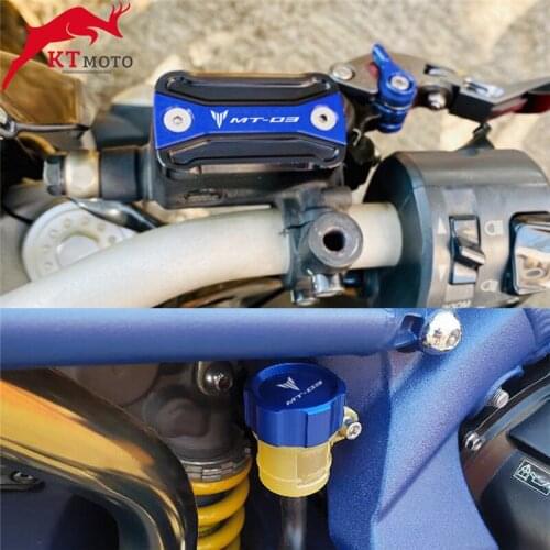 For YAMAHA MT03 MT 03 MT-03 2015-2021 2020 Motorcycle CNC High quality Rear & Front Brake Fluid Reservoir Cap Cylinder cover