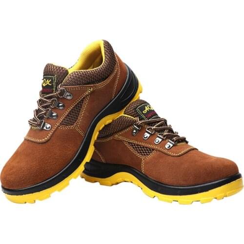 Safety Shoes Cap Steel Toe Safety Shoe Boots For Man Work Shoes Men Breathable Mesh Size 11 Footwear Wear-resistant DXZ097