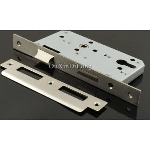 1PCS Security Door 7255/55*72 European Mortise Door Lock Lockbody Anti-theft Door Lock Body Mute Oblique Tongue Split Lock Body
