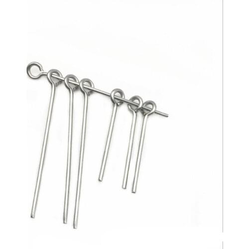 100pcs/lot Gold Silver KC Gold White K Red Copper Round Head Pins Needles For Beads Earring Jewelry Accessory