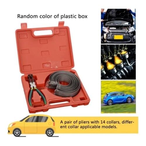 14 Rings Piston Ring Compressor Plier Clamp Remover Assembly Engine Tool Cylinder Installer Repair Tool 62—145mm