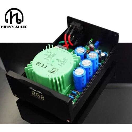 25W Super linear power supply of amplifier DAC power filter supply with Voltage LED display Linear USB out DC 5V