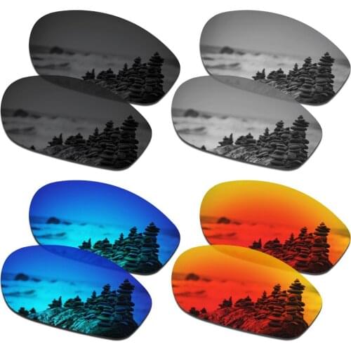 SmartVLT 4 Pairs Polarized Sunglasses Replacement Lenses for Oakley Encounter - 4 Colors