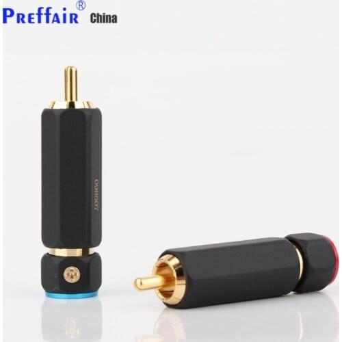 4pcs RCA Plug Cable Male Connector for diy audio video cable RCA plug