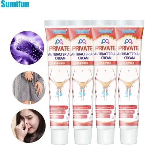 Sumifun 4pcs Remove Odor Herbal Ointment Antibacterial Cream Pussy Underarm Armpit Intimate Body Deodorant Pruritus Dermatitis