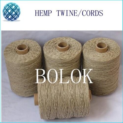 Free shipping 10pcs/lot 1.2mm beewaxed hemp twine 750feet,230m/spool, light color natural hemp rope