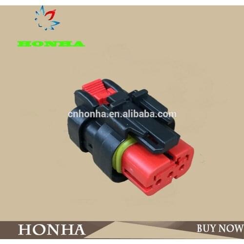 Free shipping 2/5/10pcs 3pin tyco automotive wiring harness plug electric female connectors with terminals 776523-1