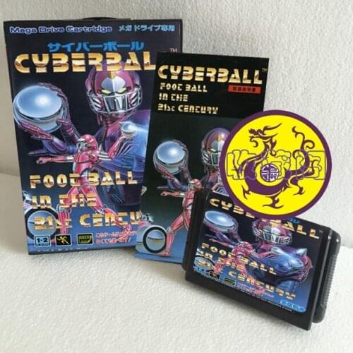 Cyberball Foot Ball In The 21sc Century With Box And Manual 16bit MD Game Card For Sega Mega Drive For Genesis
