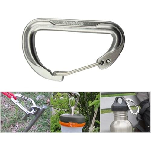 Outdoor Camping Traveling D-ring Snap Clip Lock Buckle Hook Aluminum Alloy Carabiner Keychain Portable Fishing Tool