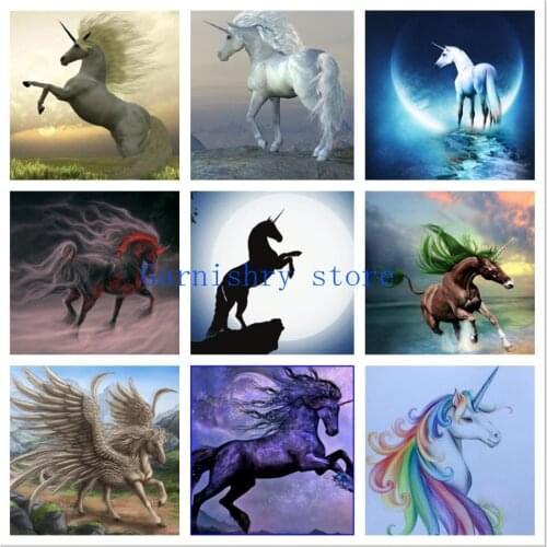 Disney Moon Unicorn 5D Diamond Painting Mosaic Diamond Embroidery Full Drill Cross Stitch Kits DIY Home Decor Cuadros Gift
