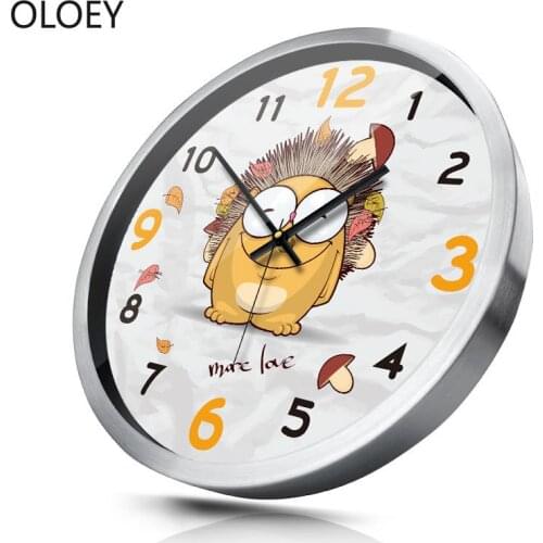 Cartoon Creative Wall Clock Animal Bedroom Childrens Room Clocks Wall Home Decor Silent Cute Living Room Reloj De Pared Watch