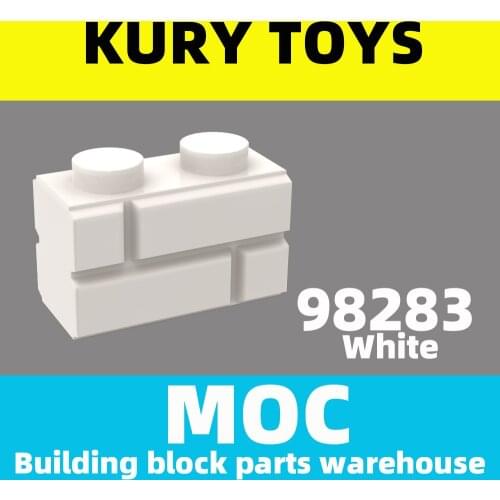 Kury Toys DIY MOC For 98283 Building block parts For Brick, Modified 1 x 2 with Masonry Profile (Brick Profile)