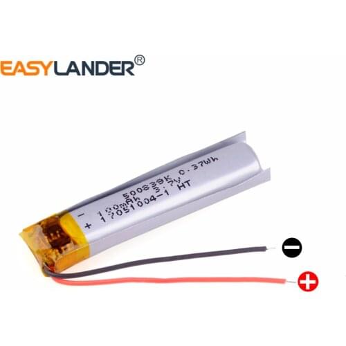 500839 3.7V 100mAh Replacement li-Polymer Battery For bluetooth headset 3D glass Smart bracelet MP3 500840 050839