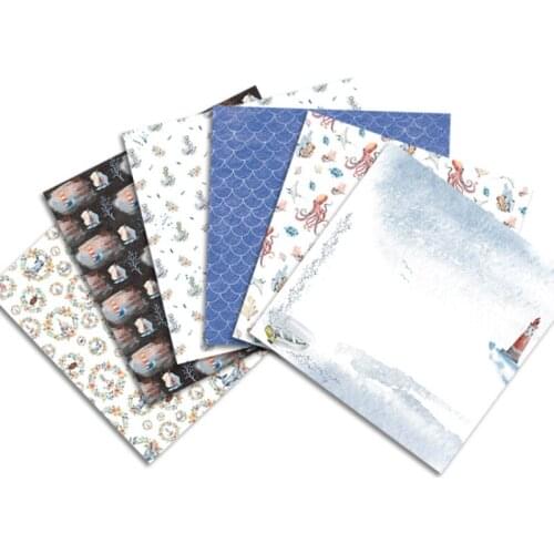 A Set of 6-inch DIY Photo Album Scrapbook Hand Account Card Background Pattern Paper Modern Minimalist Double Offset Paper