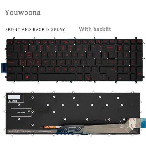 New Original Laptop Keyboard For Dell 15-7000 5567 7566 7567 5570 5665 7577 G3 3579