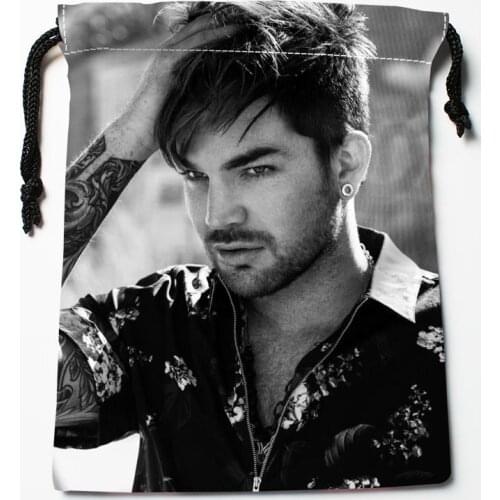 New Custom Adam Lambert Bags Custom drawstring Bags Printed gift bags 18*22cm Compression Type Bags
