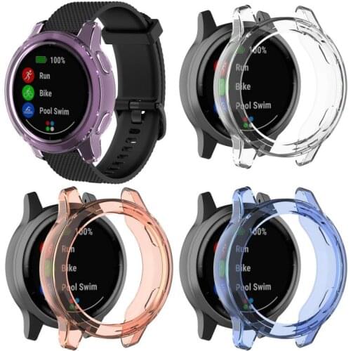 Applicable For Garmin Vivoactive 4 Protective Case TPU Silicone Transparent Material Protector For Garmin Active Smart Watch