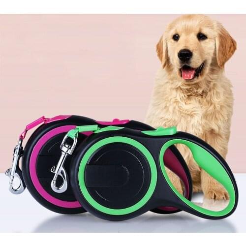5M/8M Durable Nylon Dog Leash Pet Retractable Lead Automatic Leash For Large Dogs Extending Big Dog Walking Running Leads Rope