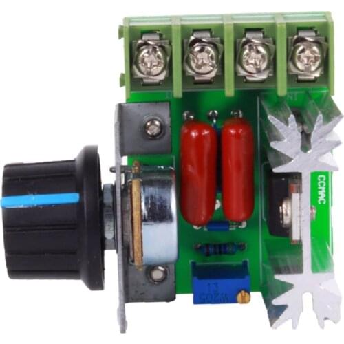 2000W AC 50-220V High Power Motor Regulator Brushless Electronic Voltage Regulator Thyristor Dimmer Thermoregulation