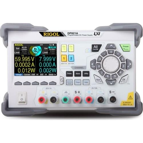 Rigol DP821A Triple Output 140 Watt DC Power Supply 2 Channels