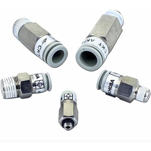 SMC AKH series AKH08A/B-03S 10A/B-02S 10A/B-03S 12A/B-03S quick change connector pneumatic components with one-way check valve