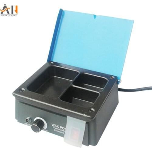 Dental Wax Heater 3 well Wax Heating Analog Dipping Pot Dental Lab Equipment