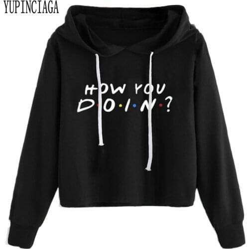 YUPINCIAGA New Fashion Women Hooded Sweatshirts Long Sleeve Letter Print Pullover Tracksuits Drawstring Hoodies