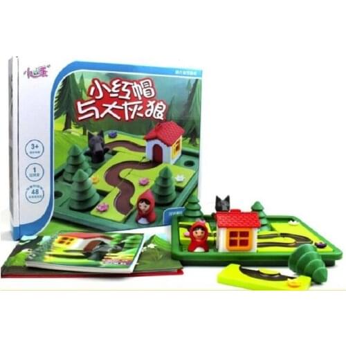 Smart IQ Challenge Board Games Little Red Riding Hood Puzzle Toys For Children With English Solution Speelgoed Brinquedo Oyunc51
