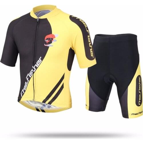 Cycling Clothing for Kids Cycling Jersey Sets Children Short Sleeve Tops with Shorts Gel Pad MTB Bike Wear Sports ciclismo