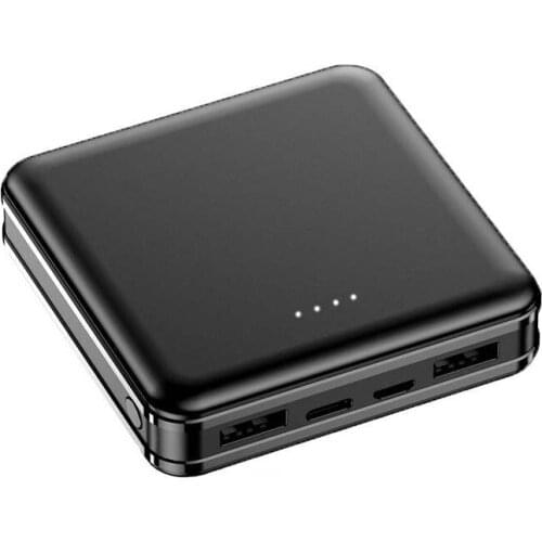 Mini Power Banks 30000mAh Outdoor Battery Portable External Battery Charger 2 USB Interface Power Bank One Way Fast Charging