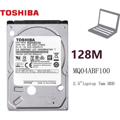 MQ04ABF100 Toshiba 1TB/1000GB Sata Internal Hard Drive 5400rpm Sata3 7mm 2.5" Original HDD 128mb For Laptop or Notebook PCs