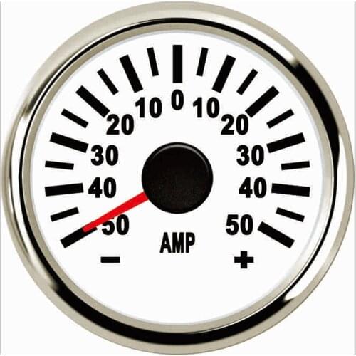 SAMDO 52MM Waterproof Ampere Gauge Ammeter AMP Meter 50A 2" With Current Sensor