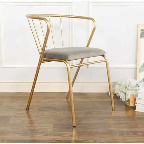 Chinafurniture Light luxury dining chair Nordic simple leisure chair balcony home table and chair combination backrest