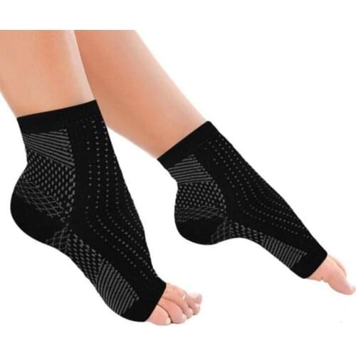 1 pair Compression Feet Sleeve Ankle Support Anti Fatigue Running Basketball Sports Socks Outdoor Ankle Brace Protector