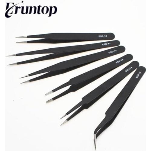 1PCS Different size ESD-10 ESD-11 ESD-12 ESD-13 ESD-14 ESD-15 Tweezers Tweezer