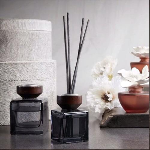 100ml/150ml Tiktok Popular Wooden Cap Reed Diffuser Ocean Neroli Sandalwood Lemon Rose Black Tea Encounter Daisy Green Forest