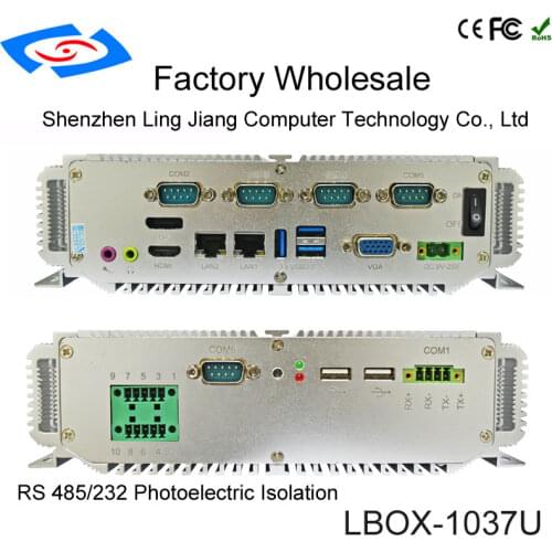 3 Year Warranty Intel Core I5-3317U Fanless Mini PC Desktop 8GB RAM HDD Industrial PC 256GB SSD Mini PC Windows 7 4K HD