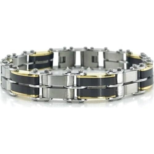 316 L Quality Simple Stylish Way Steel Male Bracelet