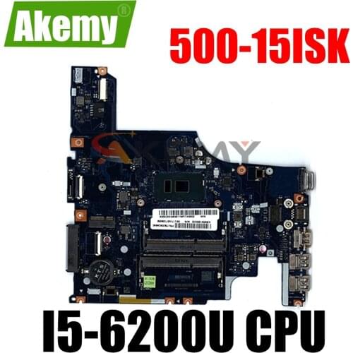 Akemy For Lenovo 500-15ISK Laptop Motherboard SR2EY I5-6200U AIWZ2 AIWZ3 LA-C853P Main Board 100% well working