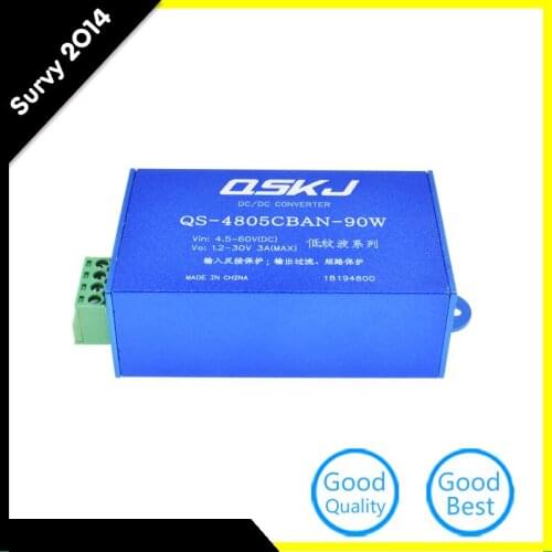 DC Buck Step Down Converter 4.5-60V 12V to 1.25-30V 5V 90W For POE Remote PSU