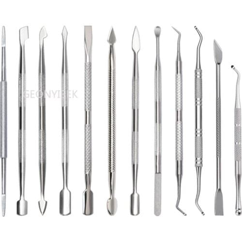 1pcs Dead Skin Push Remover For Pedicure Manicure Double-ended Stainless Steel Cuticle Pusher Nail Art Cleaner Care Tool