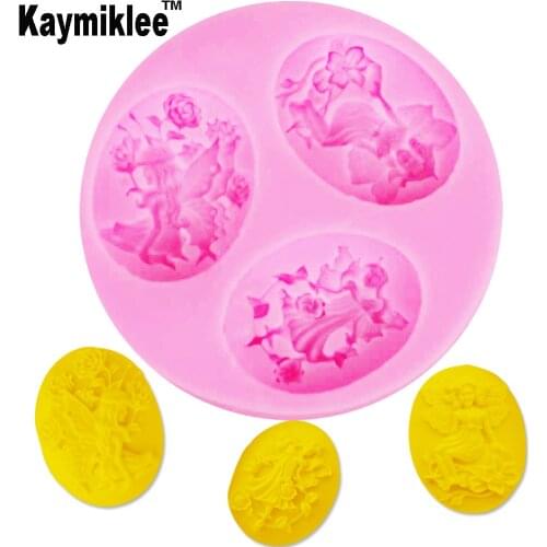F1186 Flower Fairy Silicone Mold Fondant Mould Cake Decorating Tools Candy Jelly Jello Chocolate Gumpaste,Sugarcraft Mold