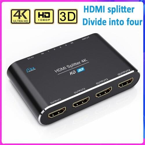 HDMI compatible Splitter One in Four Out HDMI Splitter 1 Point 4 hdmi Split Screen 4K*2K