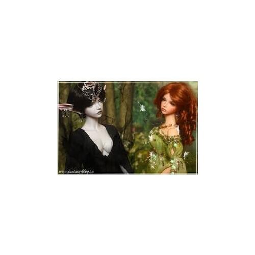 HeHeBJD BJD 1/3 Doll fantasy bianca free eyes hot bjd art doll Resin dolls vampire bat face make up